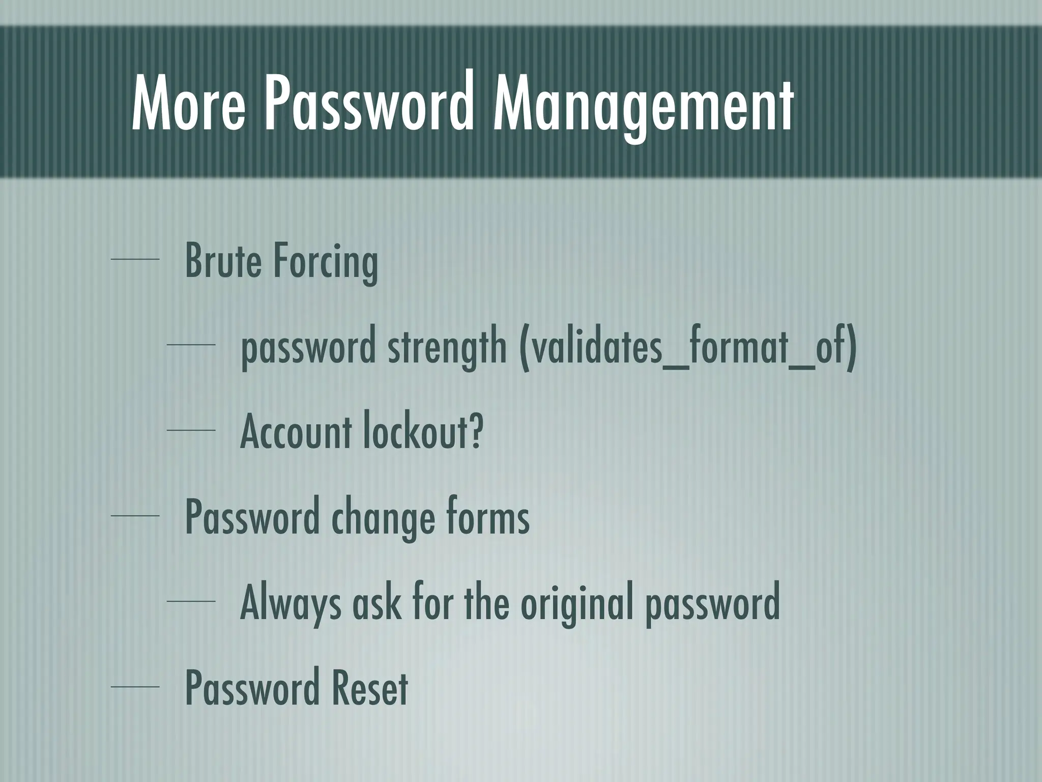 Web Appliction Security - Scotland on Rails presentation
