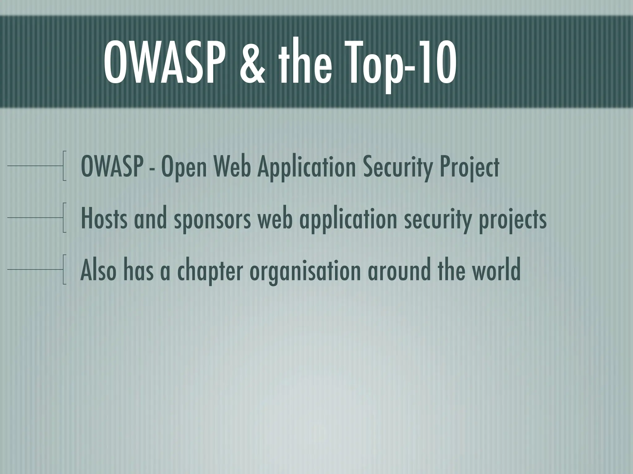 Web Appliction Security - Scotland on Rails presentation