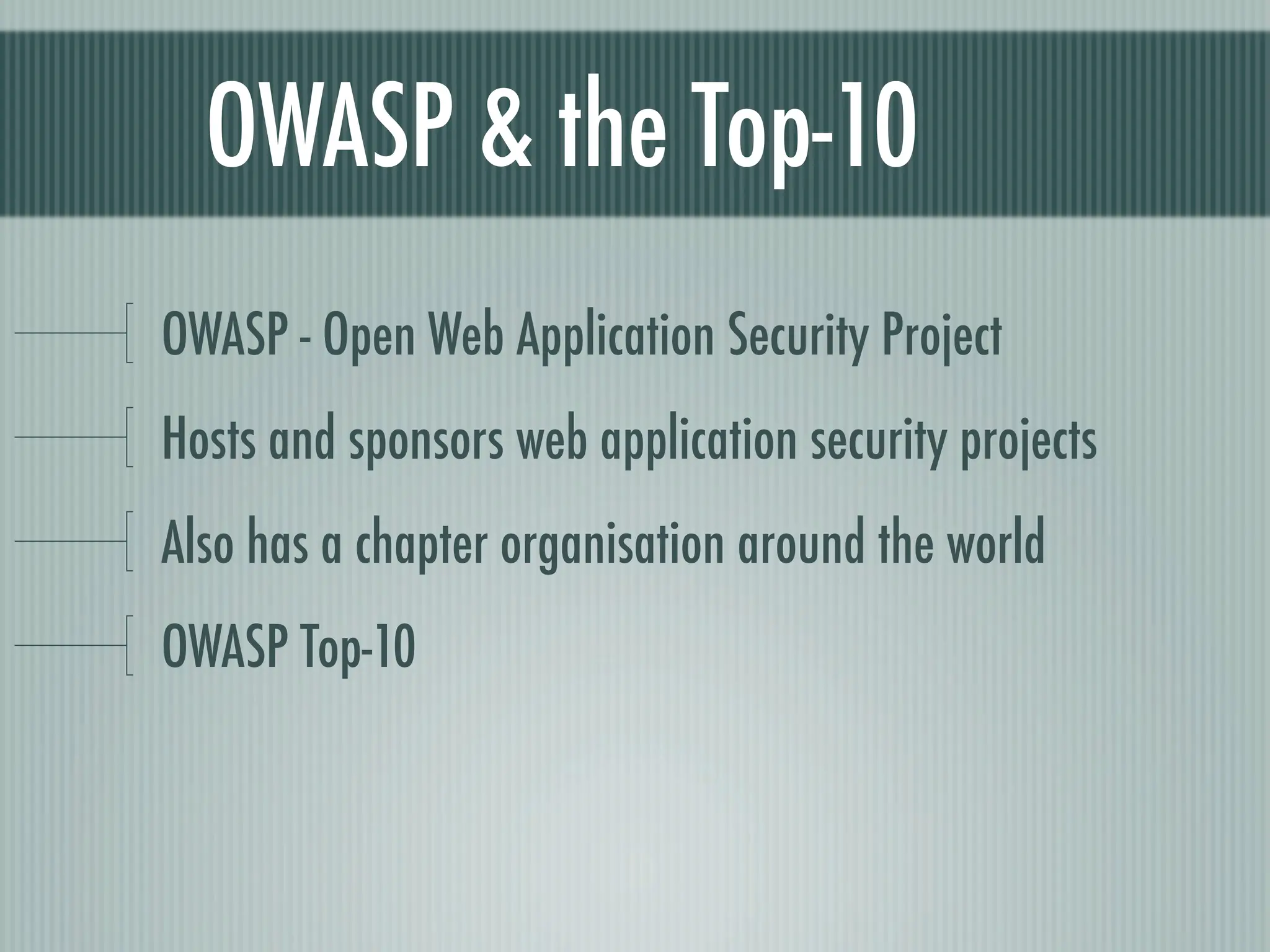 Web Appliction Security - Scotland on Rails presentation