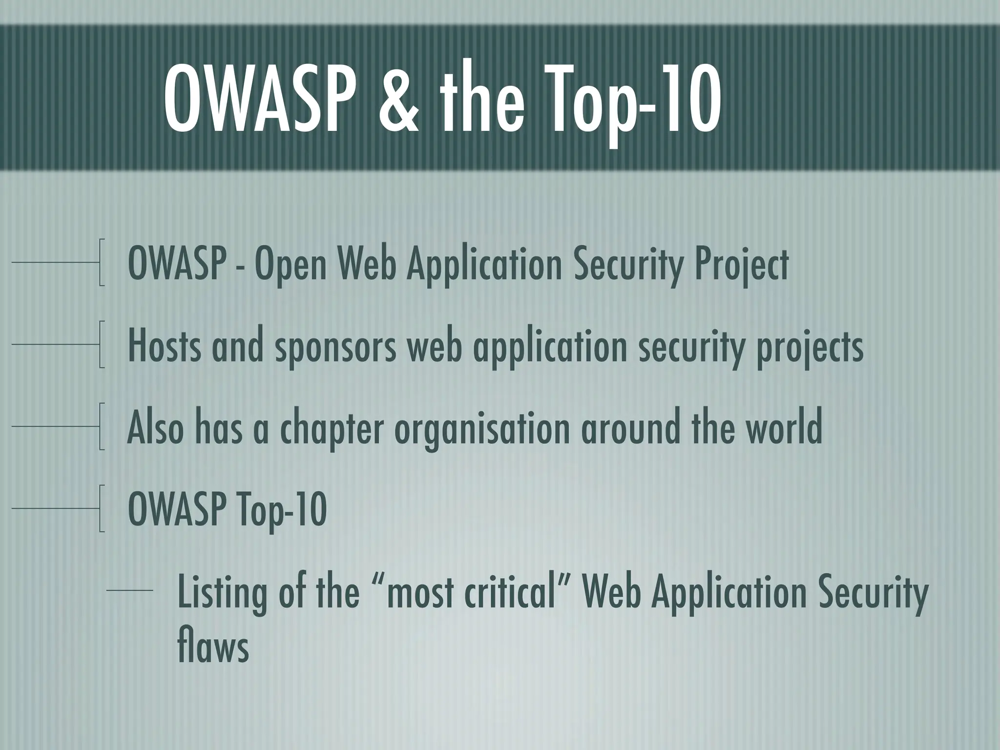 Web Appliction Security - Scotland on Rails presentation