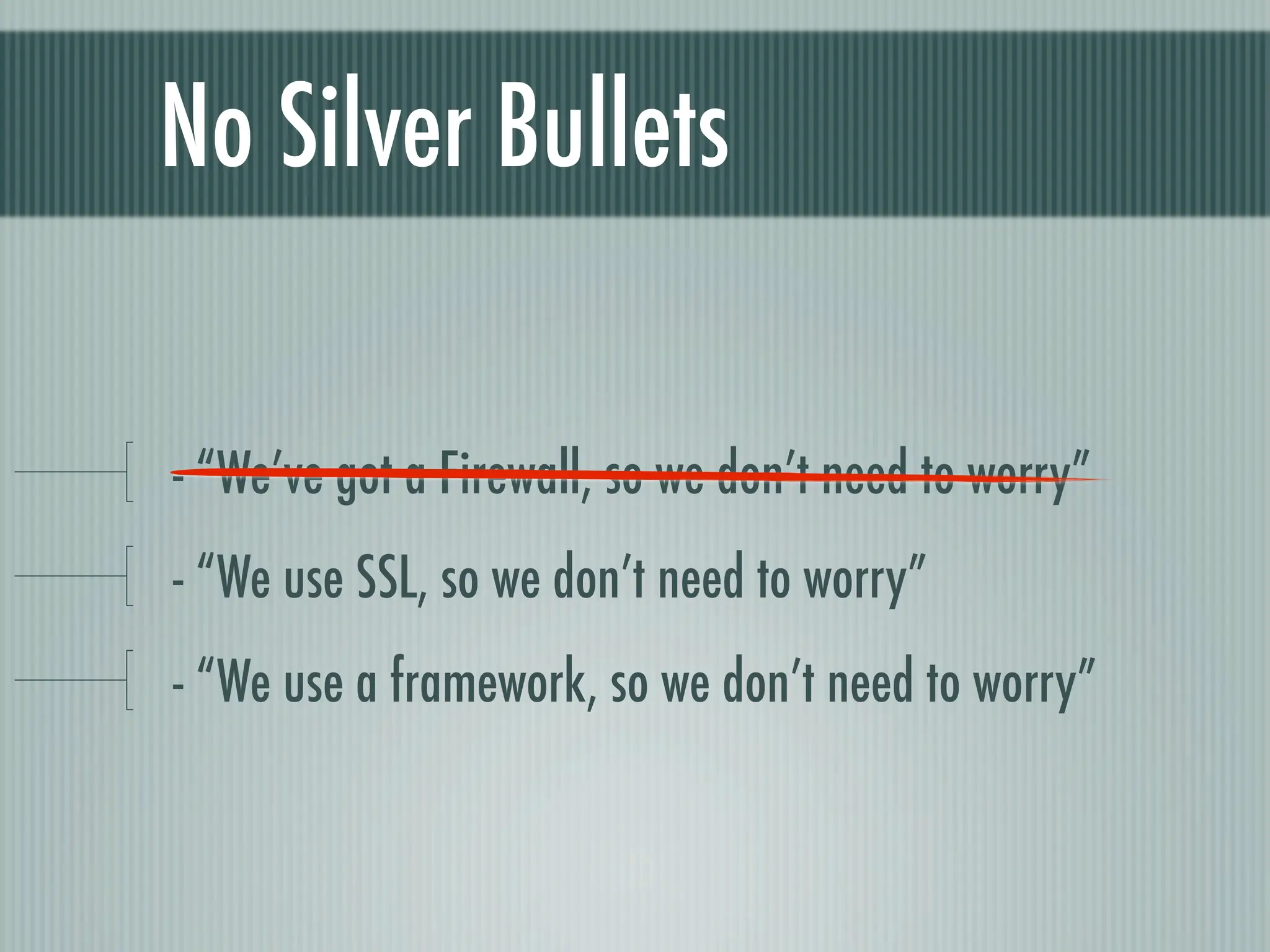 Web Appliction Security - Scotland on Rails presentation