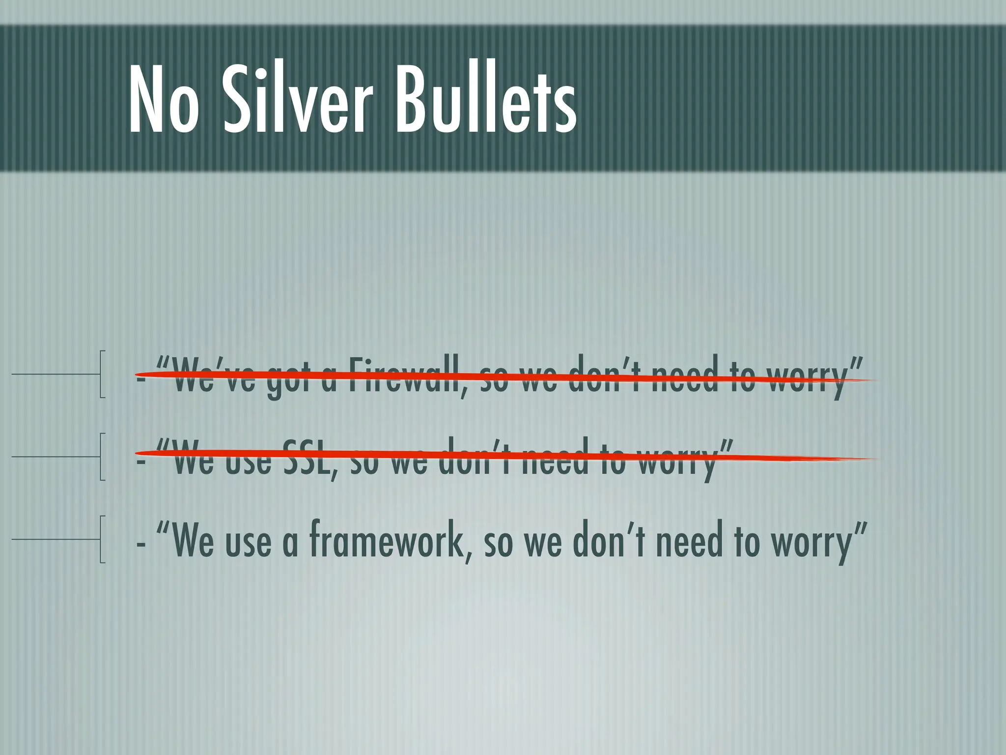 Web Appliction Security - Scotland on Rails presentation