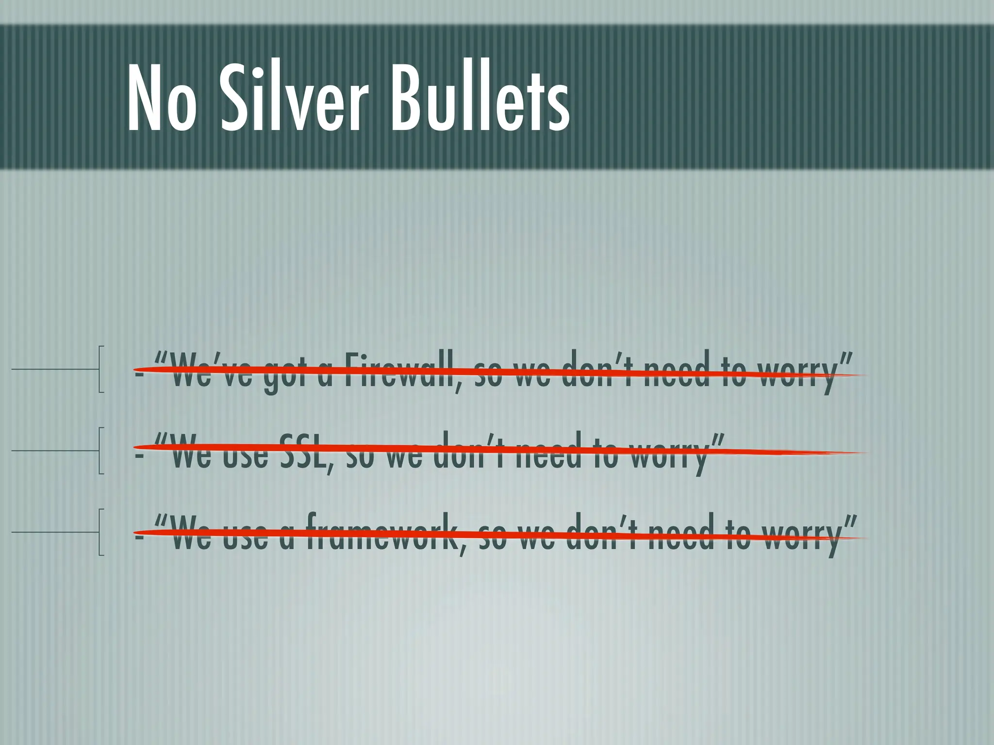Web Appliction Security - Scotland on Rails presentation