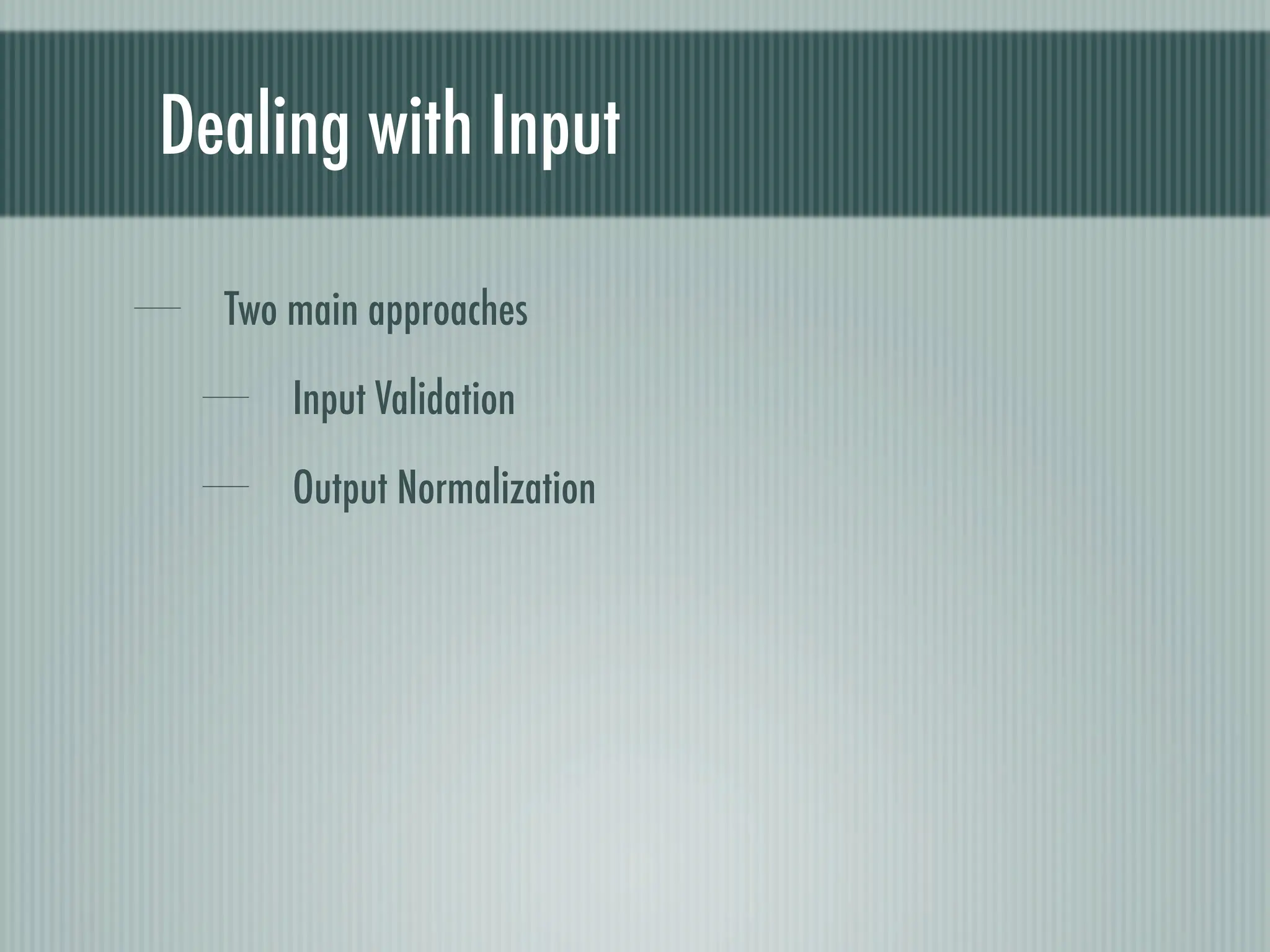 Web Appliction Security - Scotland on Rails presentation