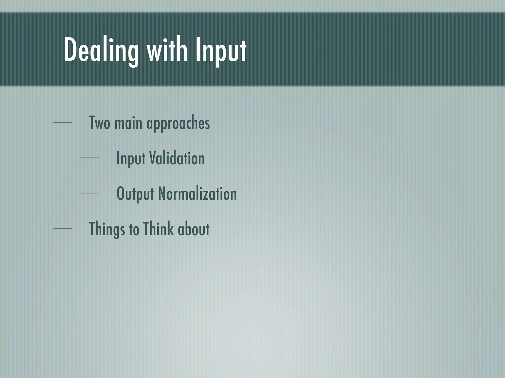 Web Appliction Security - Scotland on Rails presentation