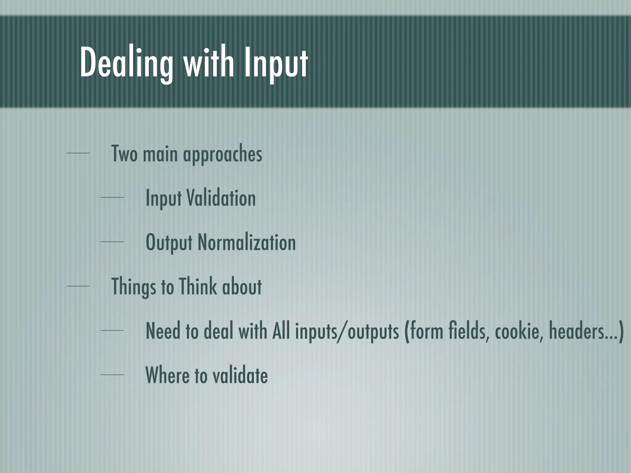 Web Appliction Security - Scotland on Rails presentation