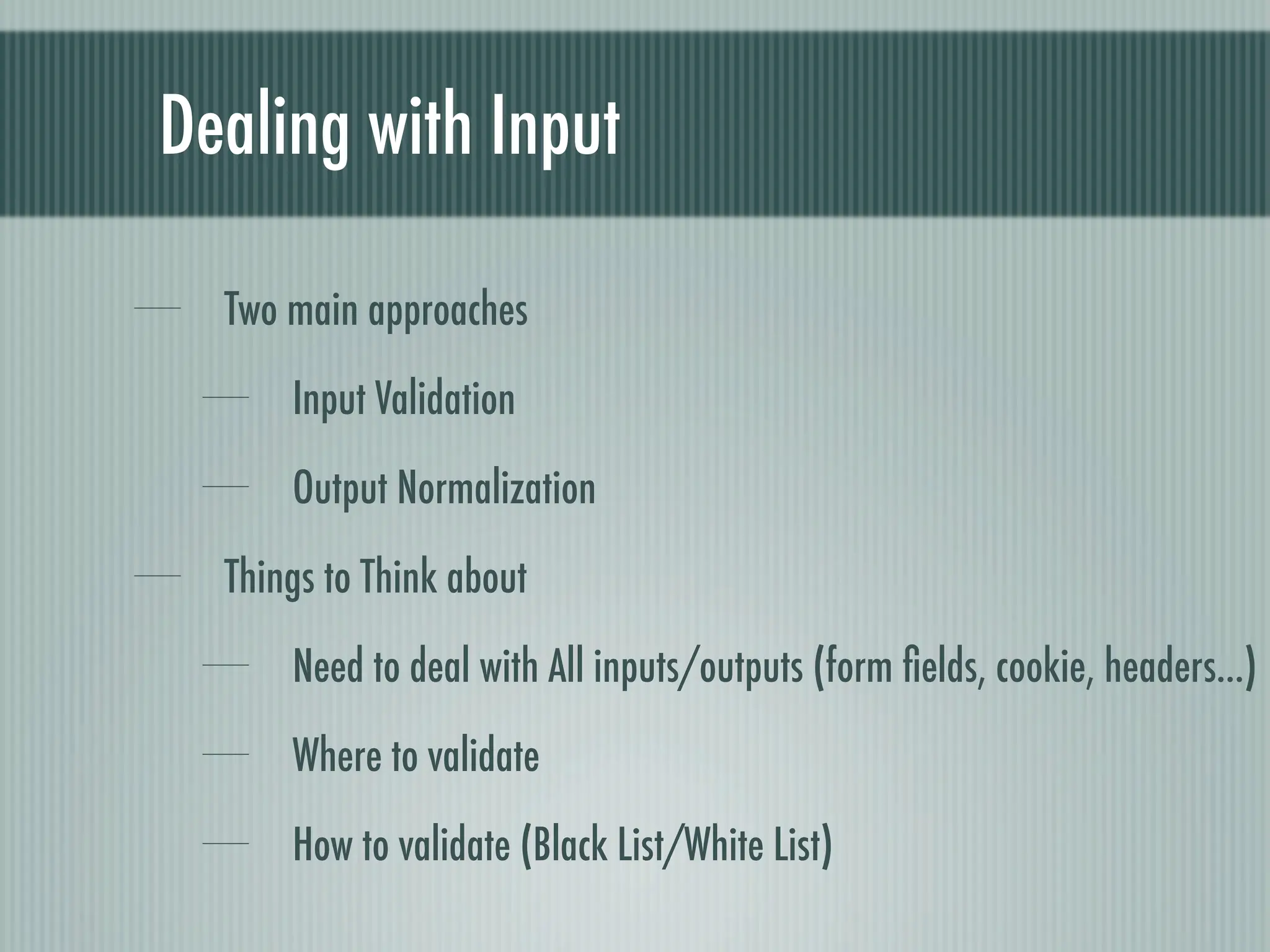 Web Appliction Security - Scotland on Rails presentation