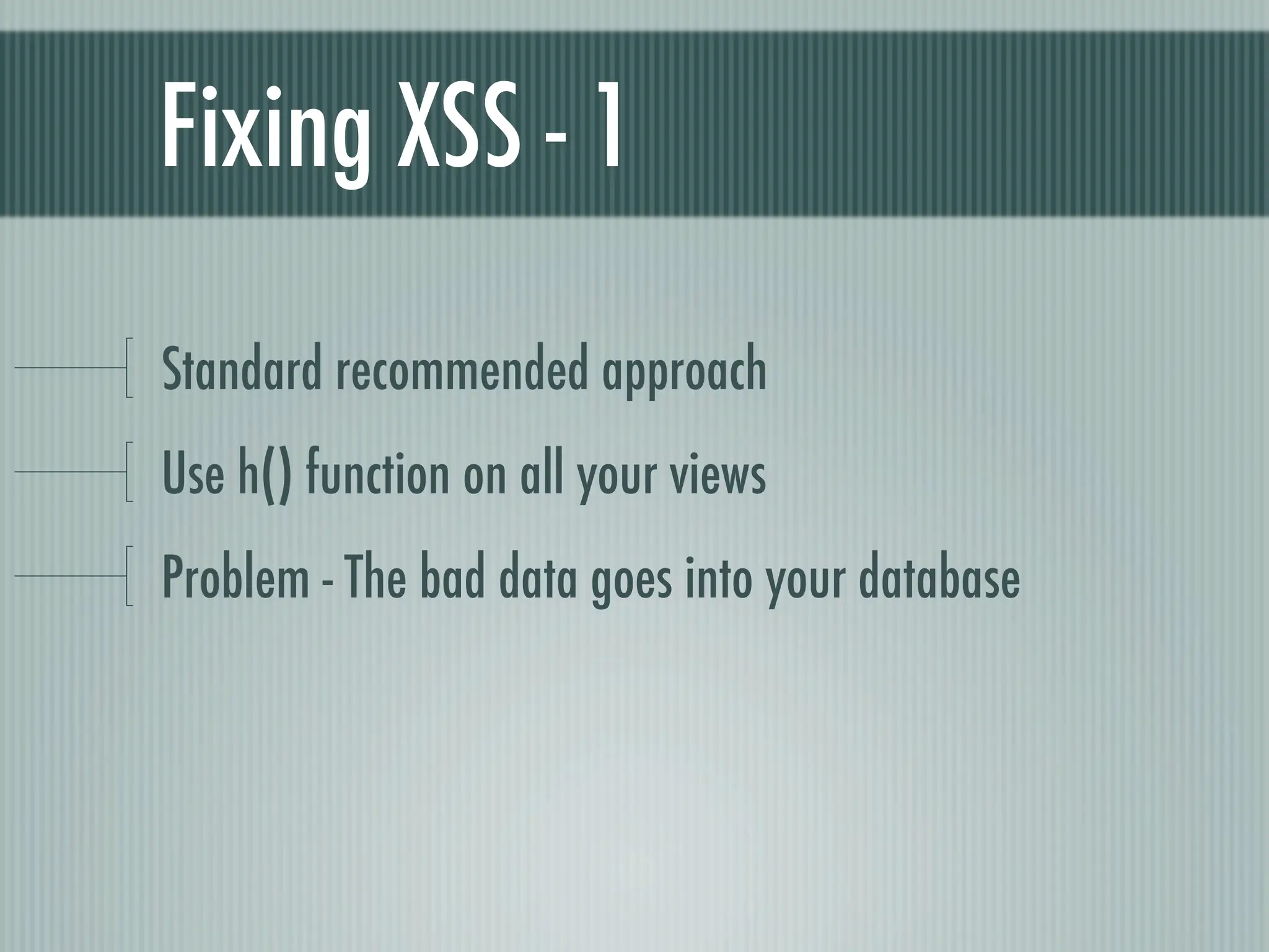 Web Appliction Security - Scotland on Rails presentation
