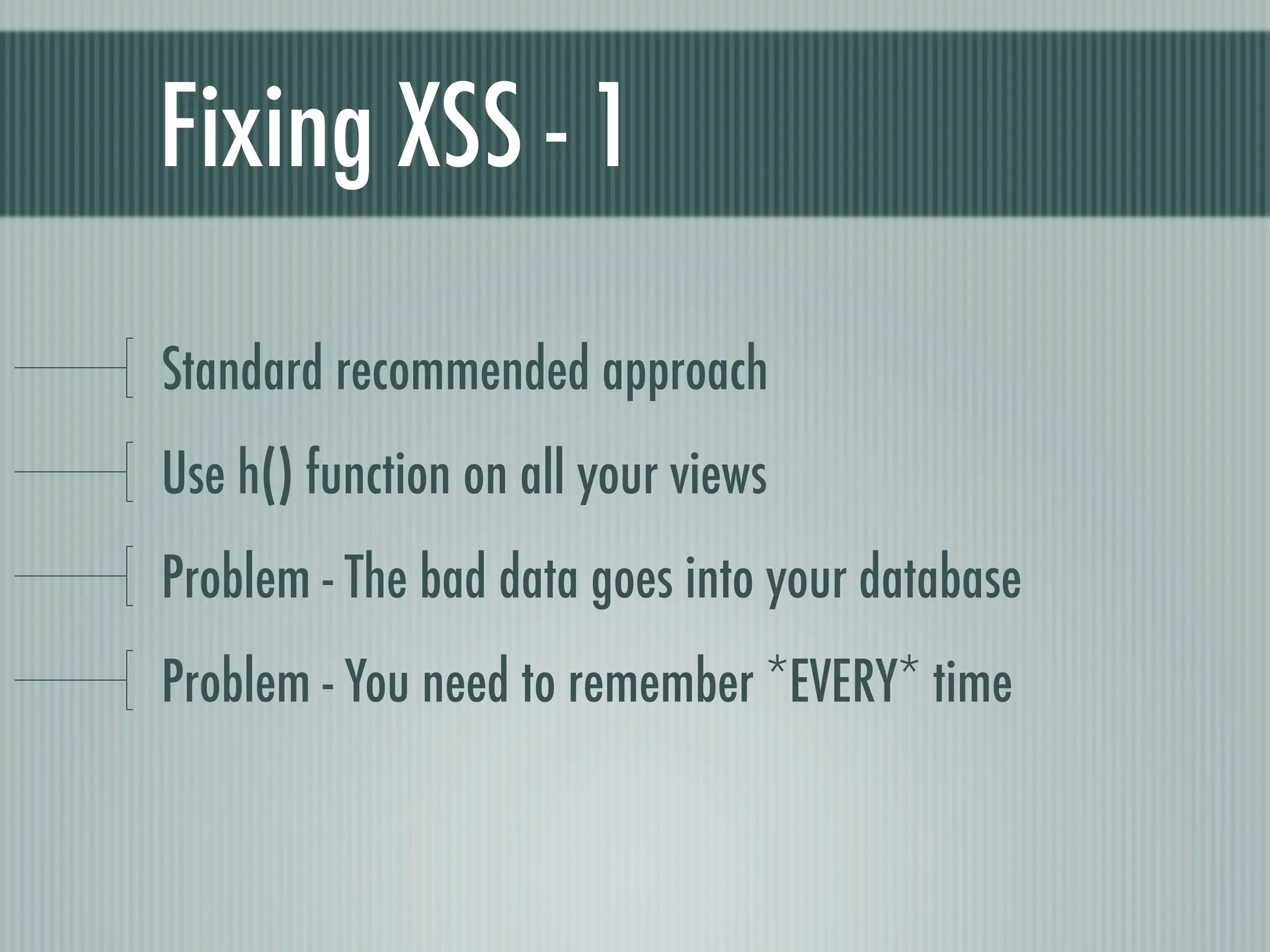 Web Appliction Security - Scotland on Rails presentation