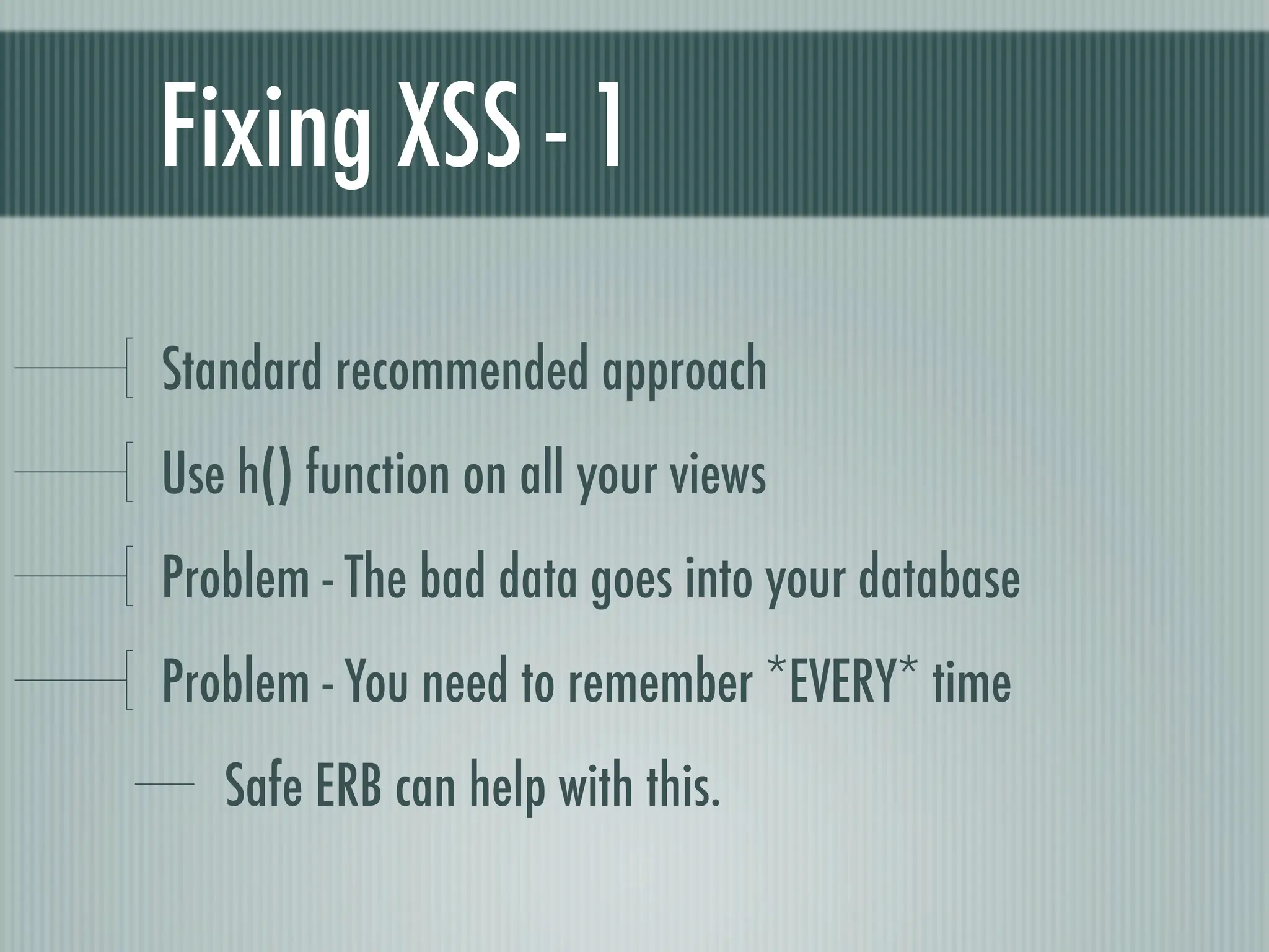 Web Appliction Security - Scotland on Rails presentation
