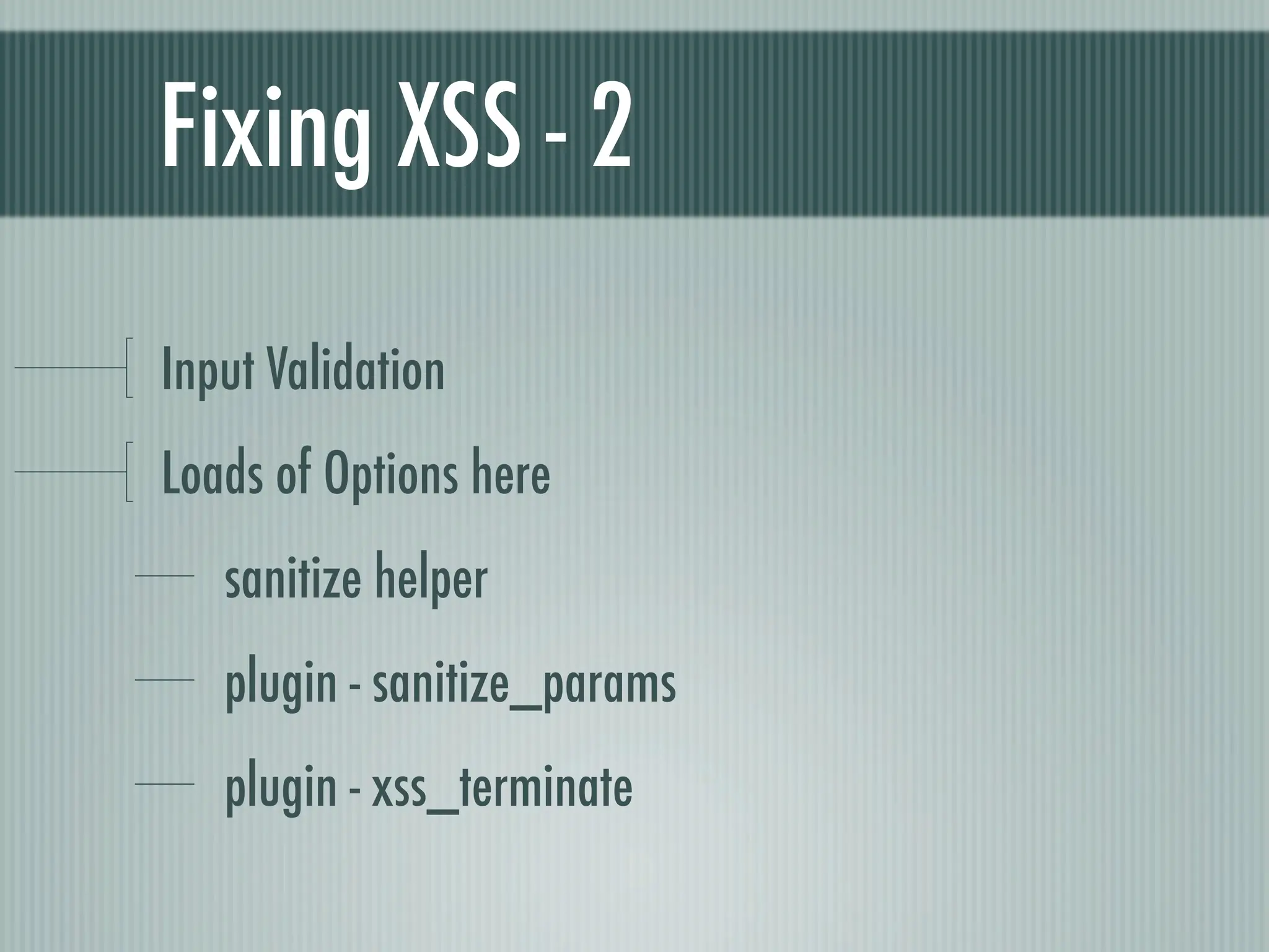 Web Appliction Security - Scotland on Rails presentation