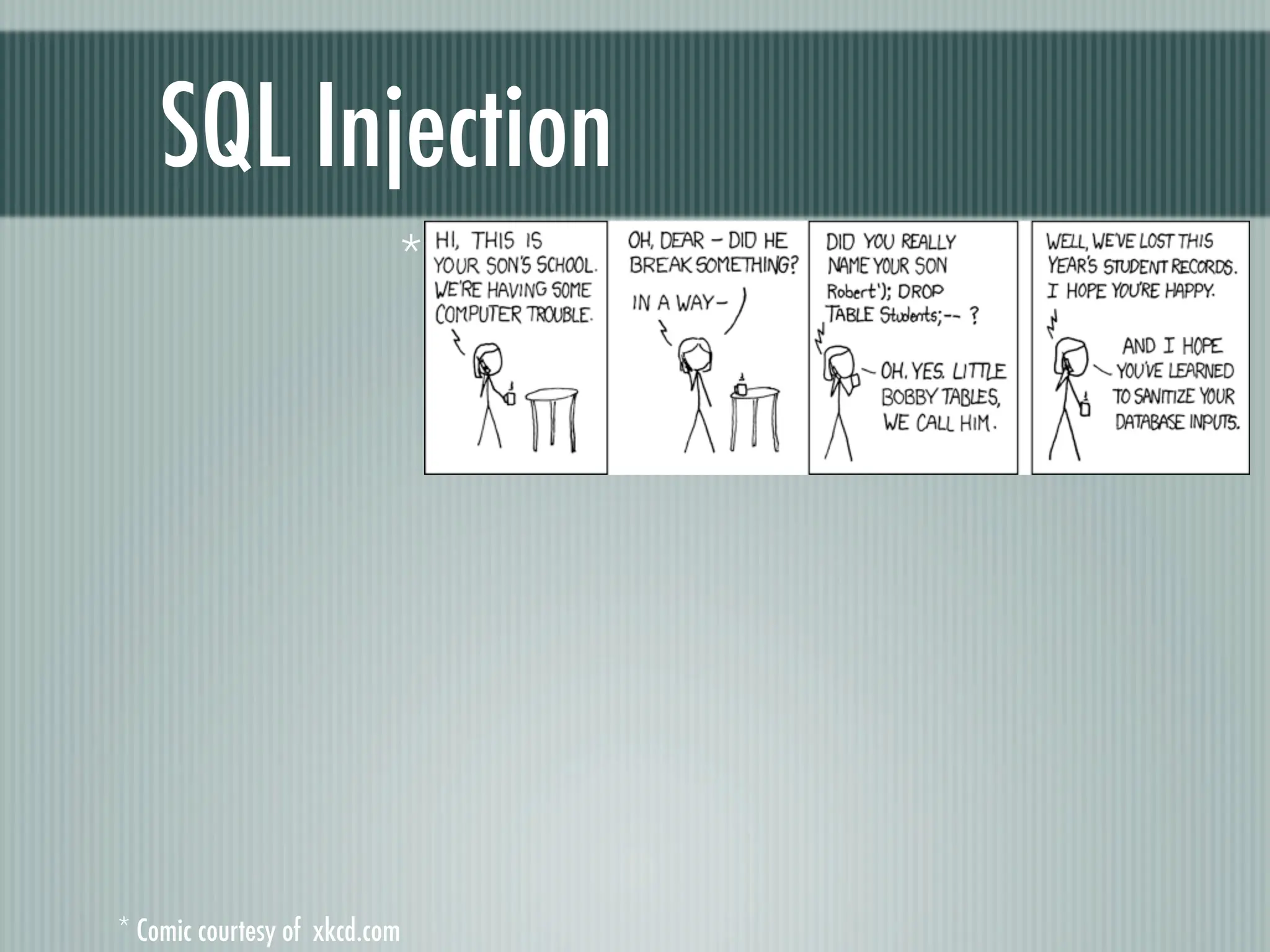 Web Appliction Security - Scotland on Rails presentation