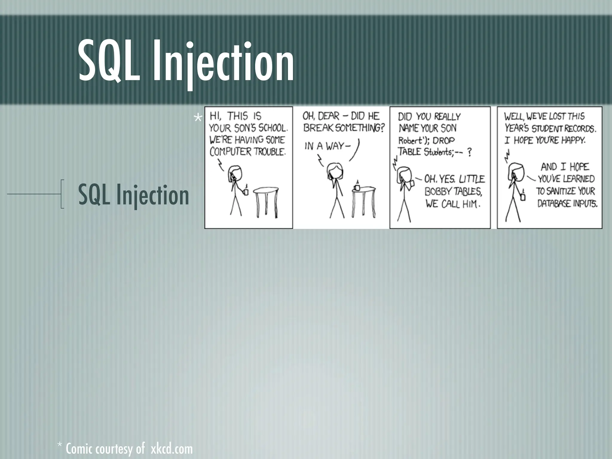 Web Appliction Security - Scotland on Rails presentation