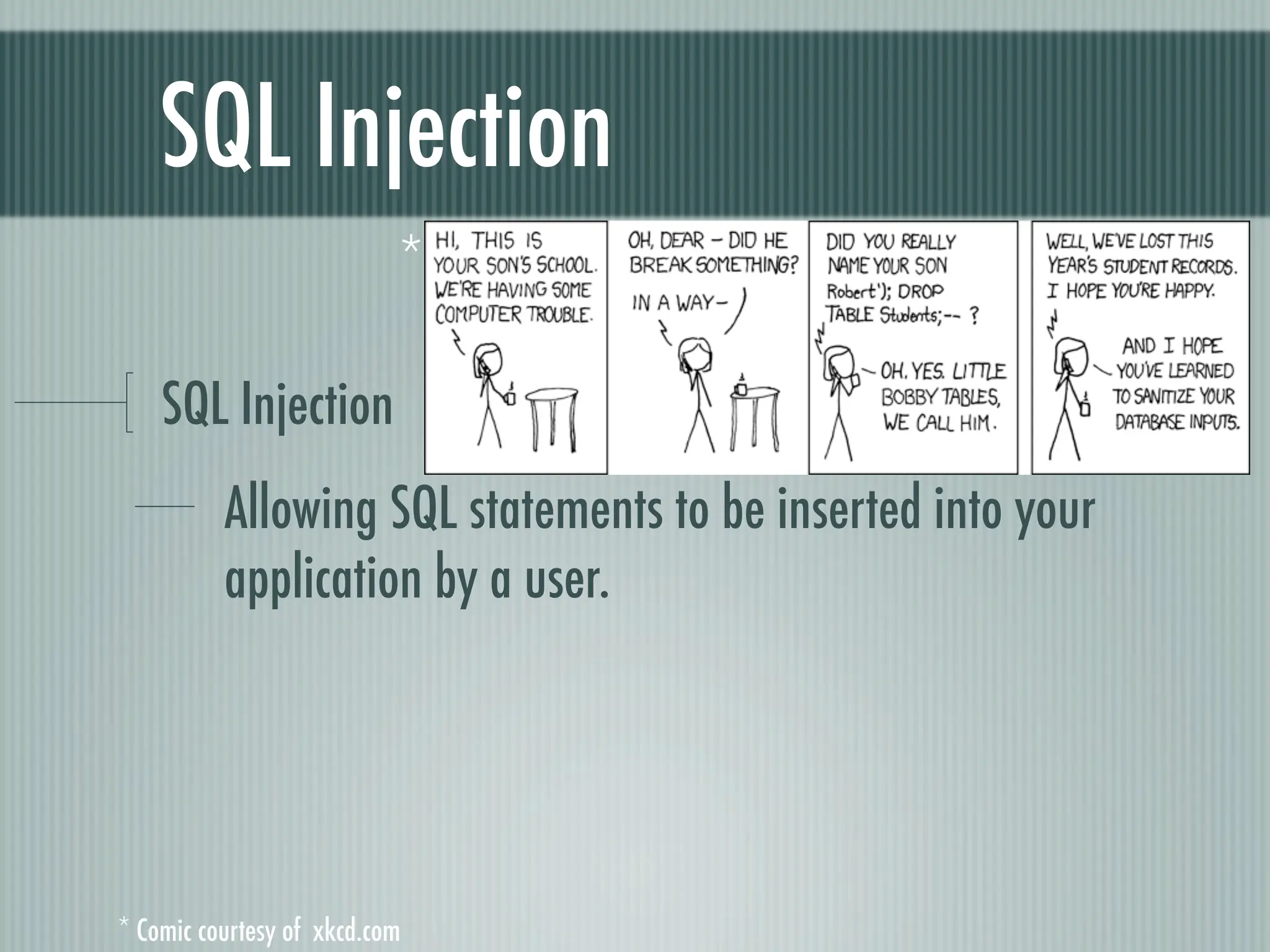 Web Appliction Security - Scotland on Rails presentation