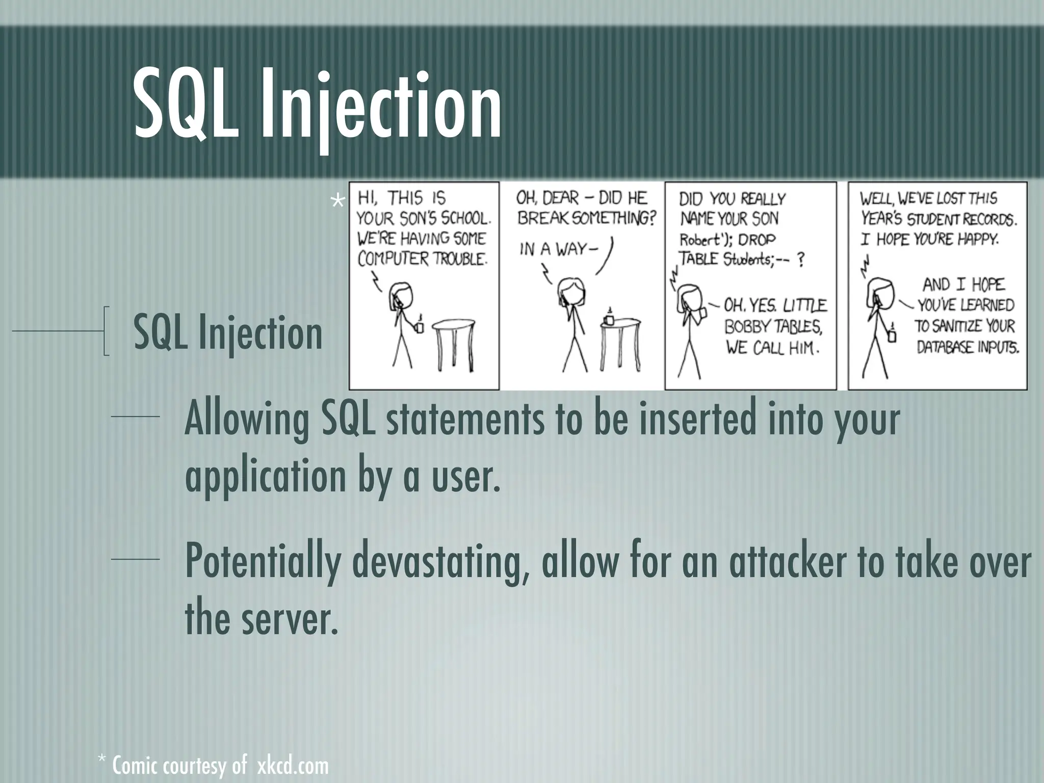 Web Appliction Security - Scotland on Rails presentation