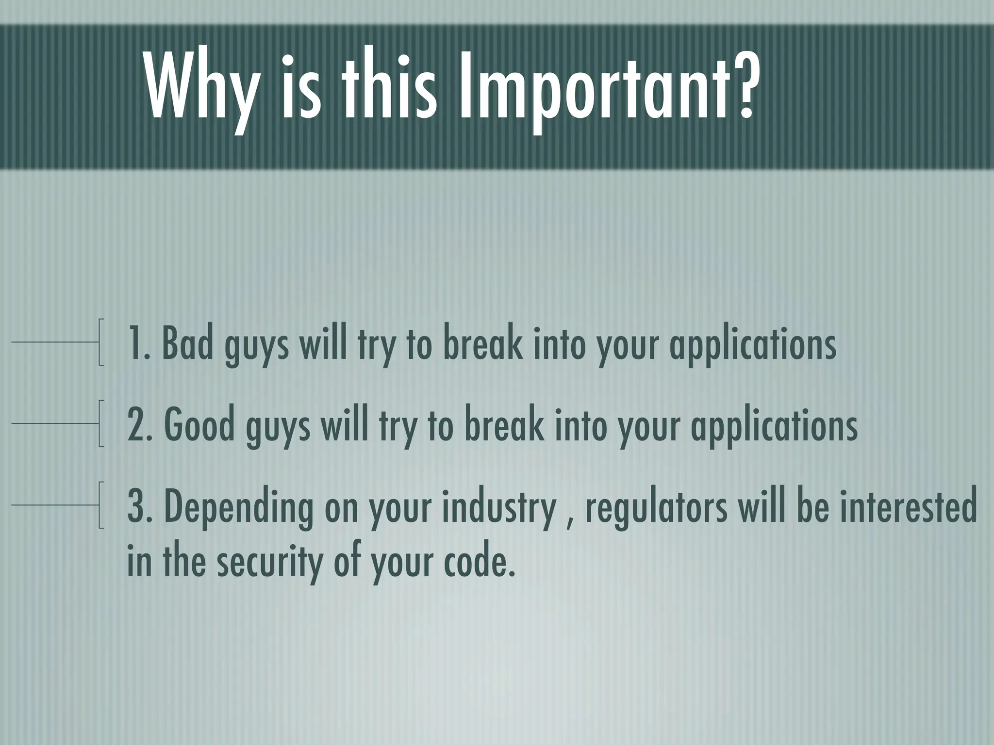 Web Appliction Security - Scotland on Rails presentation