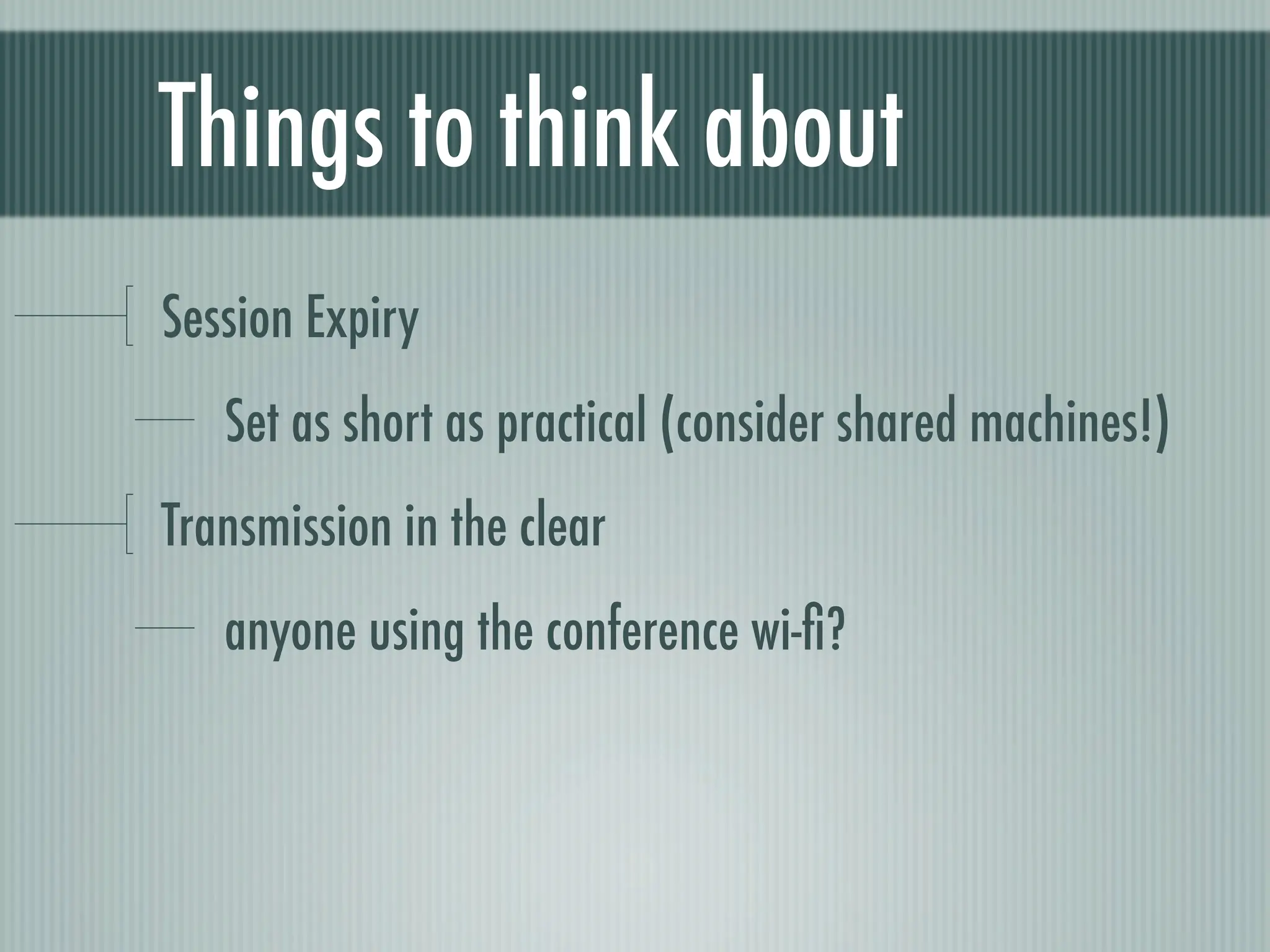 Web Appliction Security - Scotland on Rails presentation