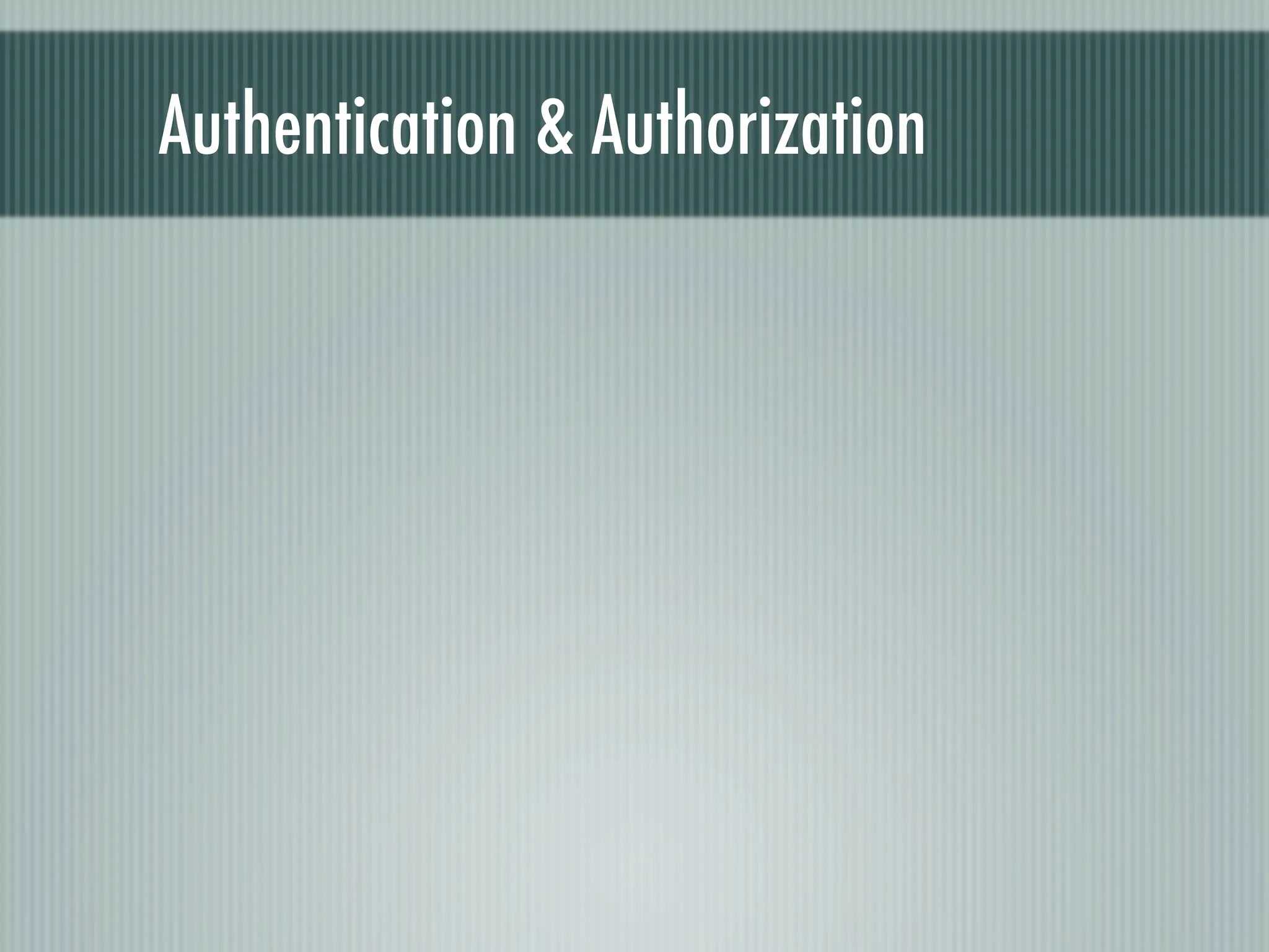 Web Appliction Security - Scotland on Rails presentation