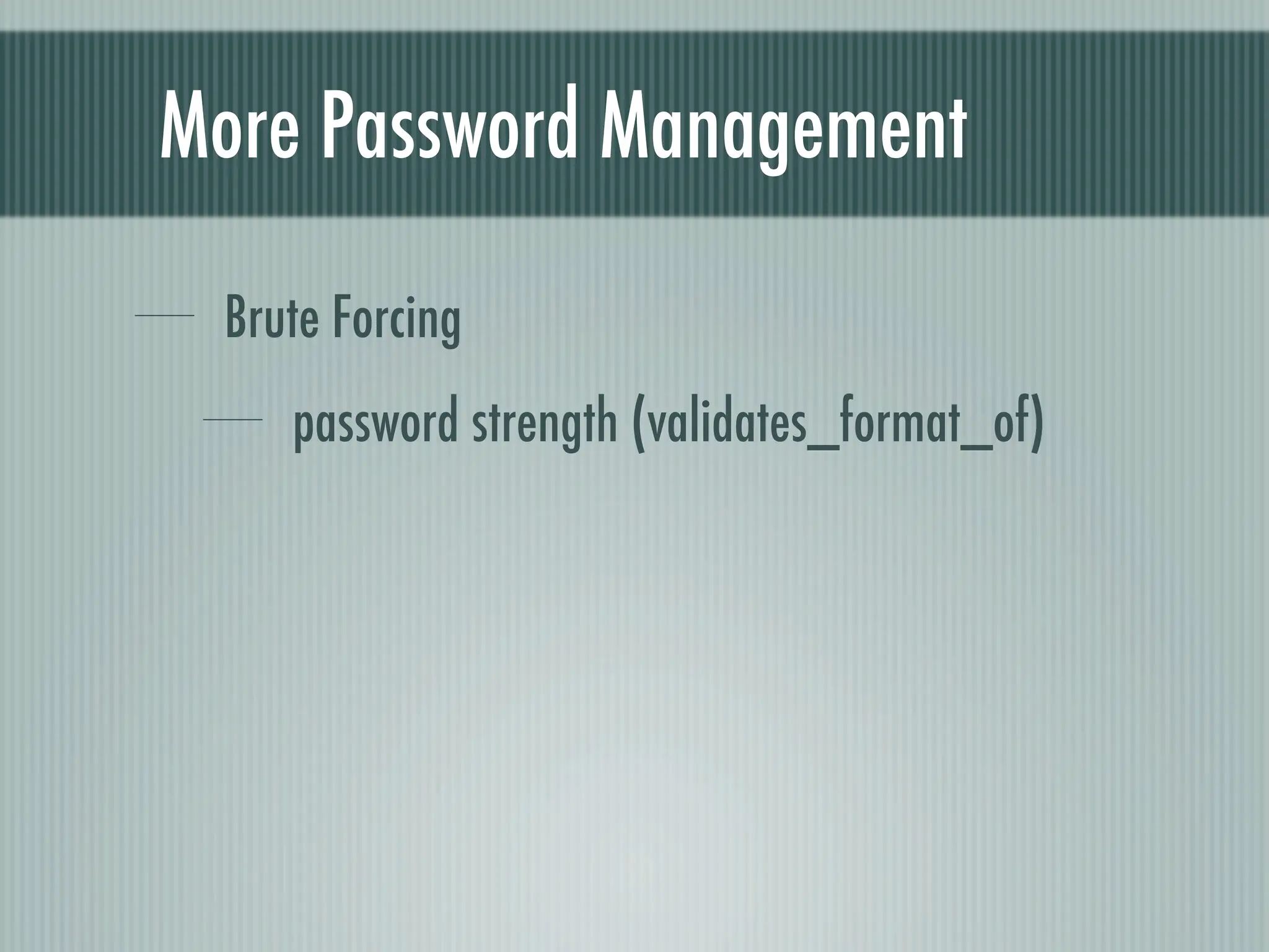 Web Appliction Security - Scotland on Rails presentation