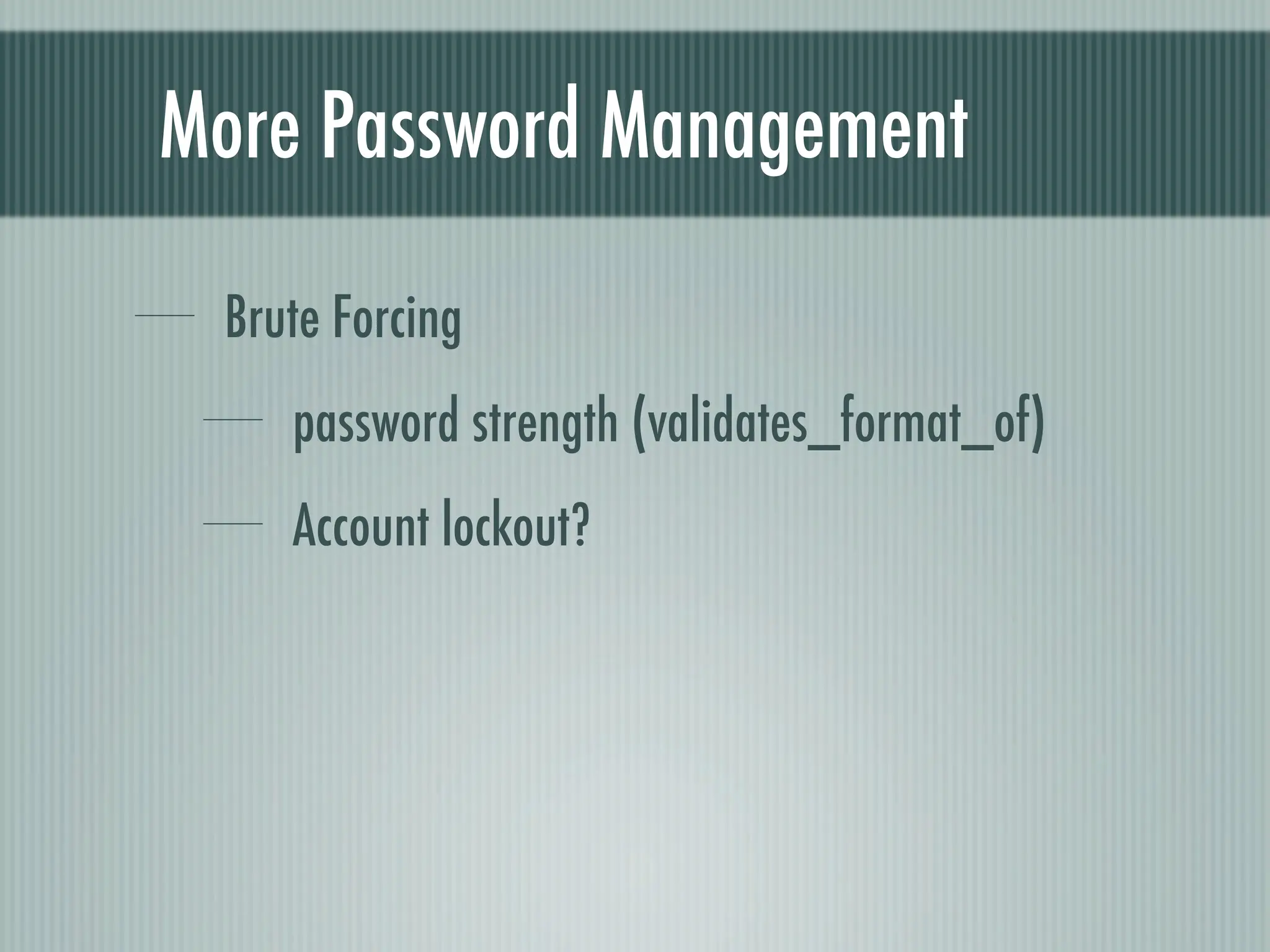 Web Appliction Security - Scotland on Rails presentation