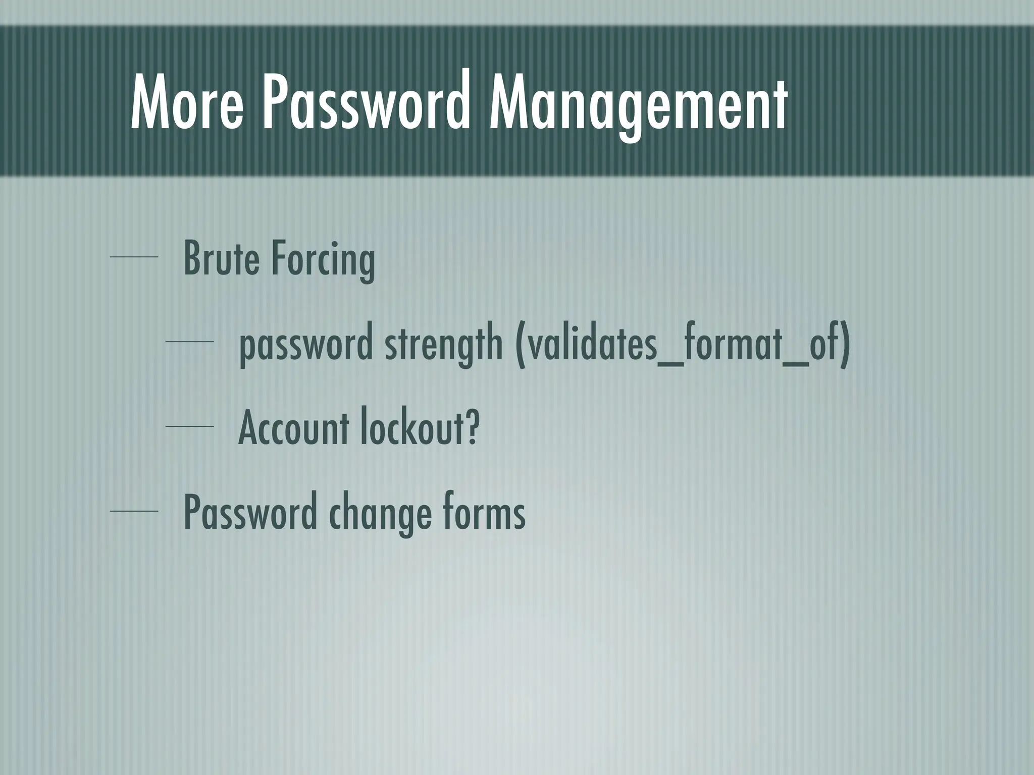 Web Appliction Security - Scotland on Rails presentation
