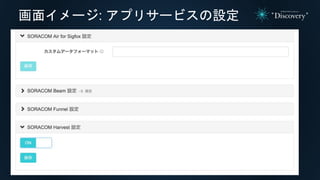 画面イメージ: アプリサービスの設定
 
