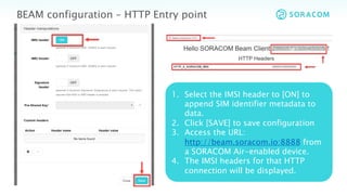 SORACOM-Global Hands-on Series: SORACOM Beam | PDF