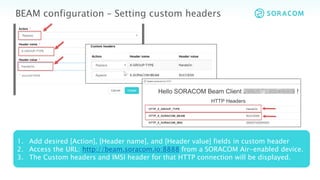 SORACOM-Global Hands-on Series: SORACOM Beam | PDF