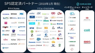 SPS認定済パートナー (2018年1月 現在)
 