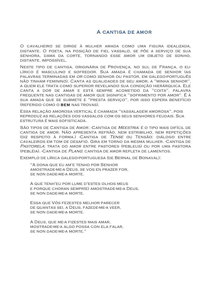 O Texto Apresenta Uma Concepção De Amor Idealizada