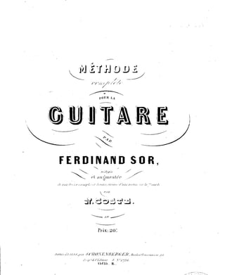 Sor and coste_guitar_method