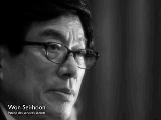 Won Sei-hoon
Patron des services secrets

 