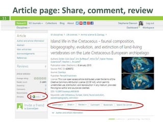 11
Article page: Share, comment, review
 