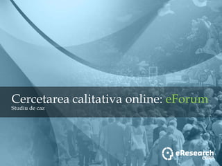 eFocus case studyClient: producator chipsuriObiective: Evaluarea imaginii marcilor de chipsuri