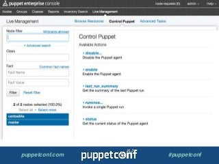 puppetconf.com #puppetconf
 