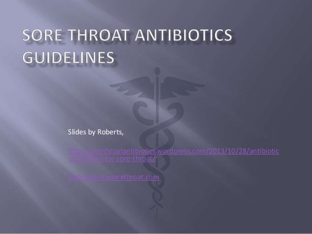 What Antibiotic For Sore Throat And Cough