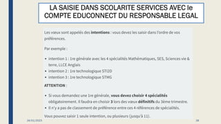 24/01/2023
LA SAISIE DANS SCOLARITE SERVICES AVEC le
COMPTE EDUCONNECT DU RESPONSABLE LEGAL
28
 