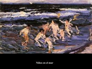 Niños en el mar 