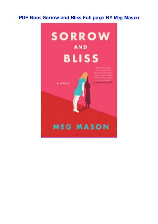 PDF Book Sorrow and Bliss Full page BY Meg Mason
 