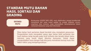 sortasi dan grading DPK kelas 10 smk aphp | PDF