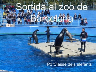 Sortida al zoo de
Barcelona
P3 Classe dels elefants
 