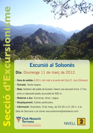 Excursió al Solsonès 11 març