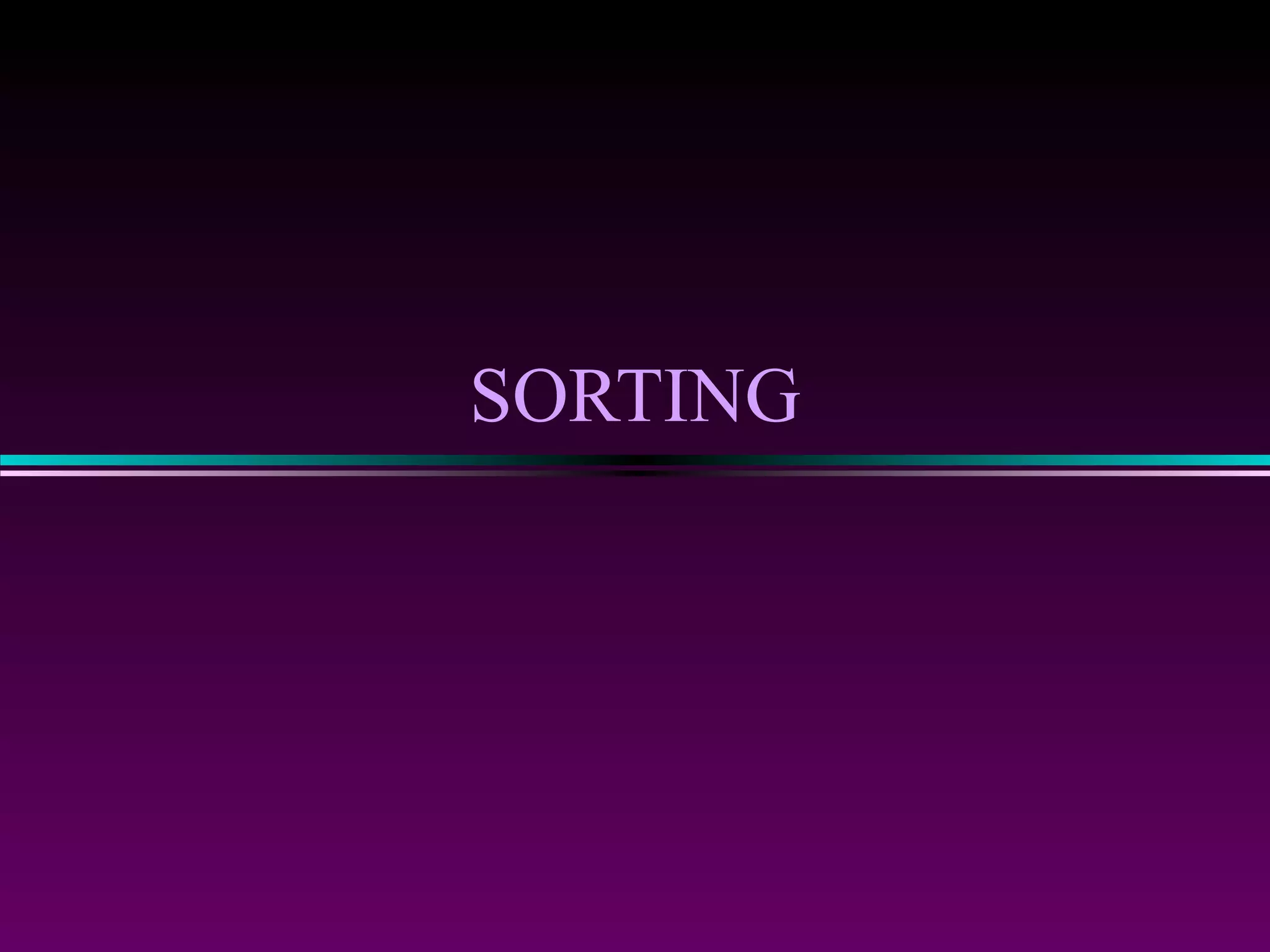SORTING ALGORITHMS | PPT