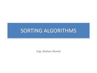 Sorting Technique | PPT