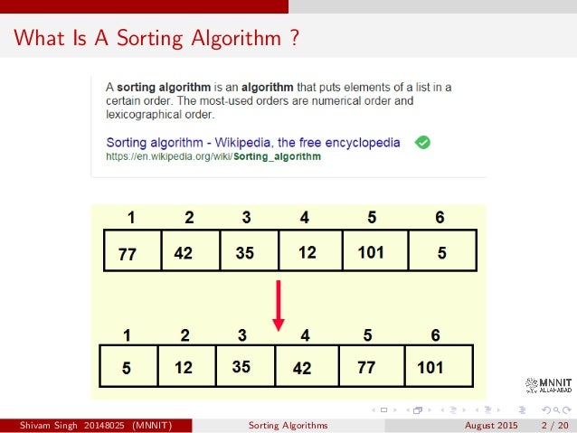 Sorting Algorithms