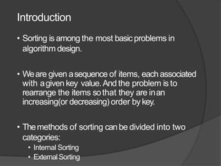 Sorting And Type of Sorting | PPTX
