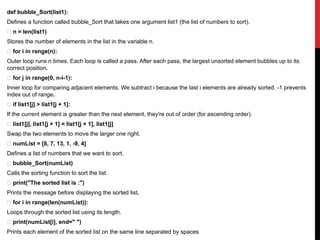 a python code to sort a list in ascending order using... Chapter 6. sorting.pptx