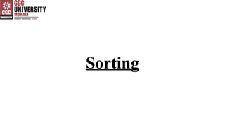 Sorting (Concepts and Techniques) Data Structure | PPTX