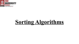 Sorting (Concepts and Techniques) Data Structure | PPTX