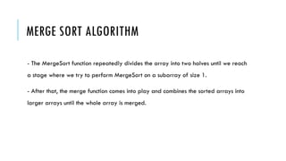 About sorting concepts and various examples | PPTX